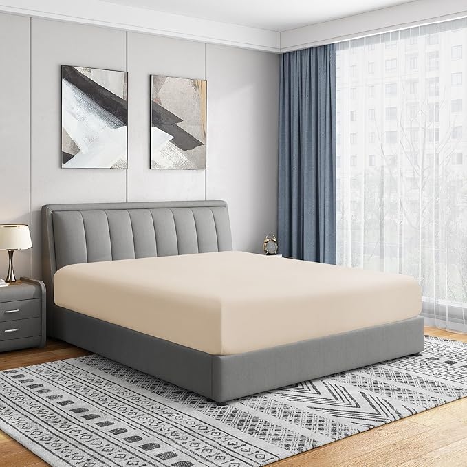 Cathay Home Queen Fitted Sheet by CathayHome