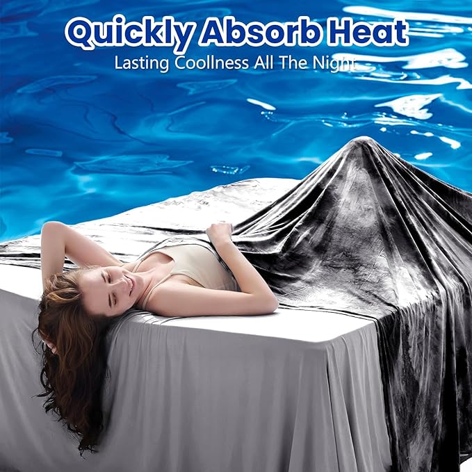 Topcee Cooling Blanket for Night Sweats Decorative Tie Dye，Absorbs Heat to Keep - Image 2