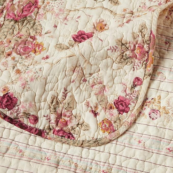 Greenland Home Antique Rose King Quilt Set - Image 5
