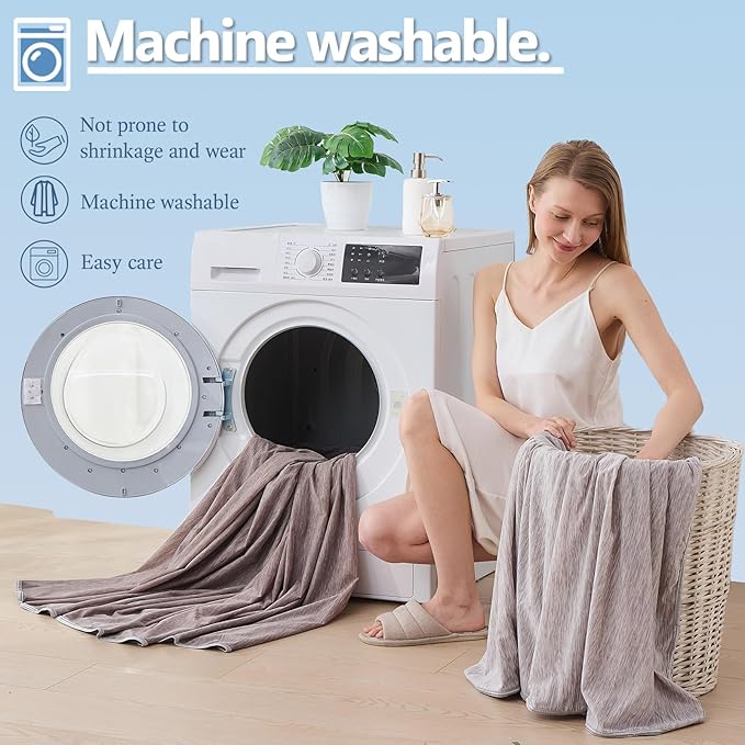 Cooling Blanket Twin Size, Cold Blanket Thin Lightweight Breathable Soft - Image 8