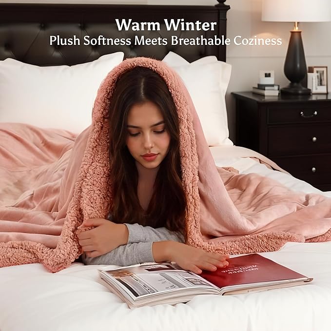 Electric Heated Blanket Throw Size 50" x 60" - Image 2