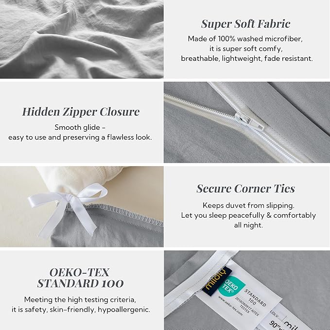 MILDLY Super Soft Duvet Cover 2pcs - Image 5