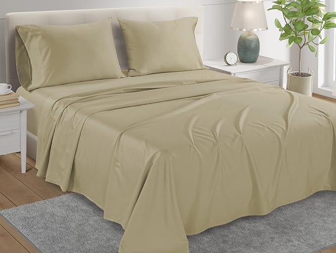 100% Egyptian Cotton Sheets California King Size, 800TC Breathable Bed Sheet Set - Image 4