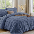 Sasttie Twin XL Comforter Set, 5-Piece Bed in a Bag, Pintuck Bedding Sets by SASTTIE