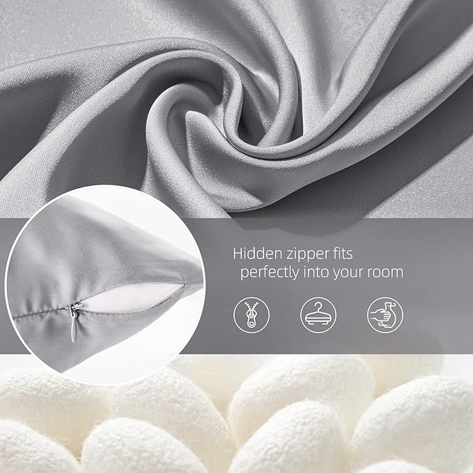 Silk Pillow Cases for Hair and Skin Mulberry Silk Pillowcase Soft Breathable - Image 6