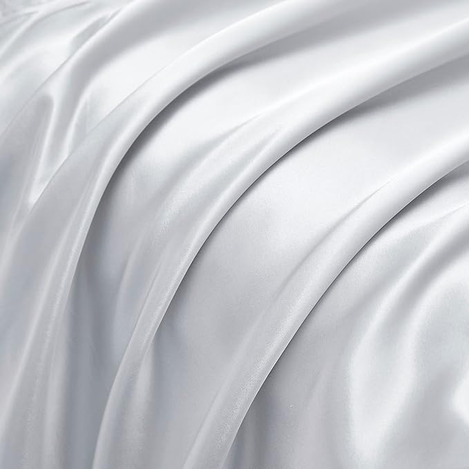 Satin Pillowcases with Zipper （20x36）, King Size Pillowcases Set of 2, Light - Image 5