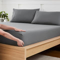 Twin XL Fitted Sheet Only with Full Elastic & Built in Corner Sheet Straps to by SweetHomeCollection