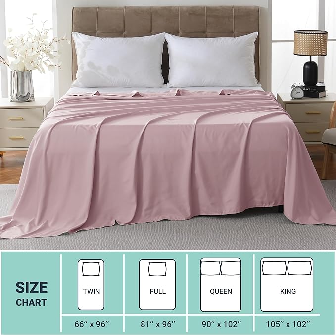 ZPECC Bulk Flat Sheets Only King Size 6 Pack, Easy Sort Top Bed Sheet by - Image 5