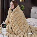 Heated Throw Blanket, Faux Fur Cozy Heating Blanket by Unknown