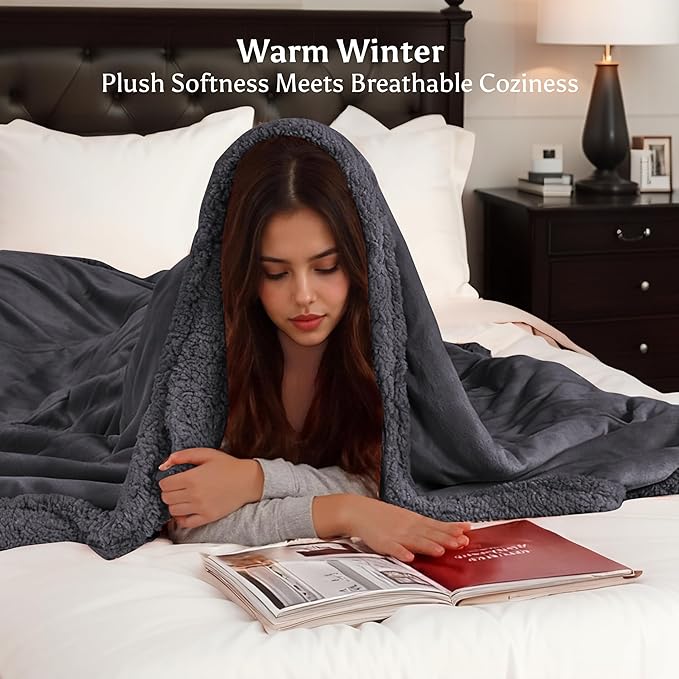 Electric Heated Blanket Throw Size 50" x 60" - Image 3