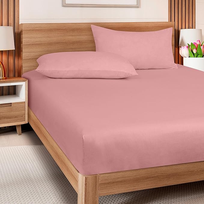 ROYALE LINENS 300 Thread Count 100% Long Staple Combed Cotton Fitted Sheet King - Image 8