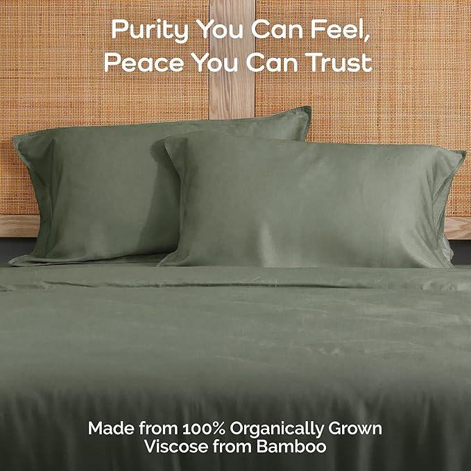 Pillow Cases King Size Set of 2 Pillowcases 100% Viscose from Bamboo Cooling - Image 2