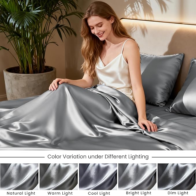 Love's cabin Satin Queen Sheets Set - Image 7