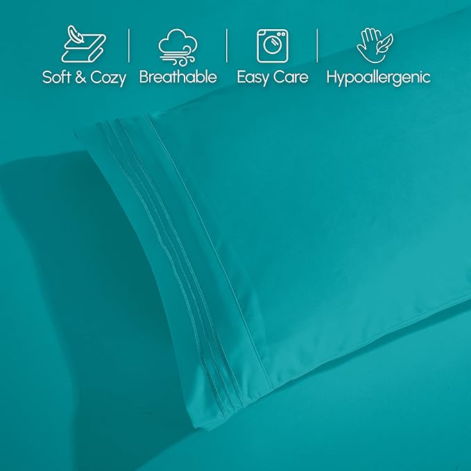 Elegant Comfort Luxurious 1500 Premium Hotel Quality Microfiber 4-Piece Sheet - Image 8