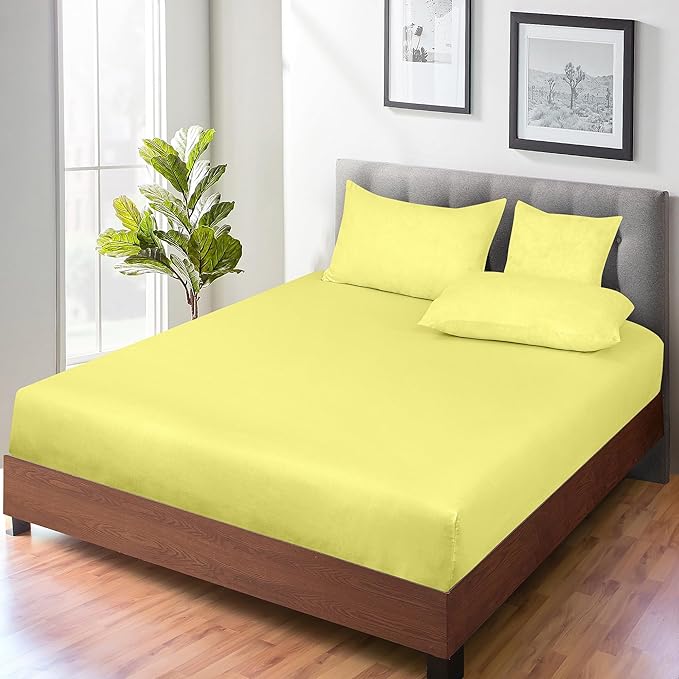 ROYALE LINENS 300 Thread Count 100% Long Staple Combed Cotton Fitted Sheet King - Image 7