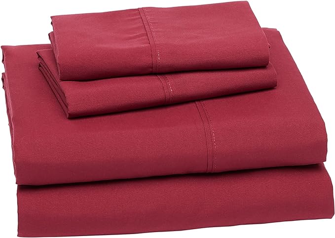 Amazon Basics Breathable Microfiber 4-Piece Bed Sheet Set, Machine Washable - Image 2