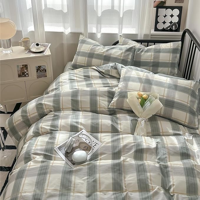 mixinni Full Size Buffalo Plaid Duvet Cover Set - Image 2
