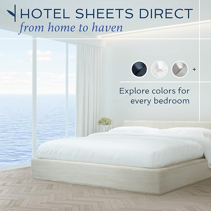 Hotel Sheets Direct 3 Piece Bed Sheet Set Twin Size, 100% Viscose Derived from - Image 9