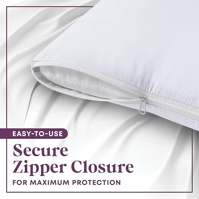 CirclesHome Pillow Protectors 12 Pack Queen Zippered - Image 3