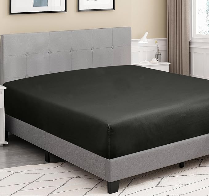 ROYALE LINENS 300 Thread Count 100% Long Staple Combed Cotton Fitted Sheet Queen - Image 4