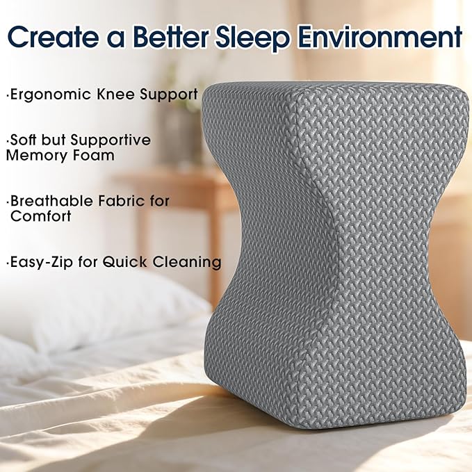 BlissTrends Memory Foam Knee Pillow, Knee Pillow - Image 4