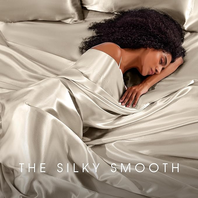FreshCulture Satin Sheets Twin XL Bed Set - Image 6