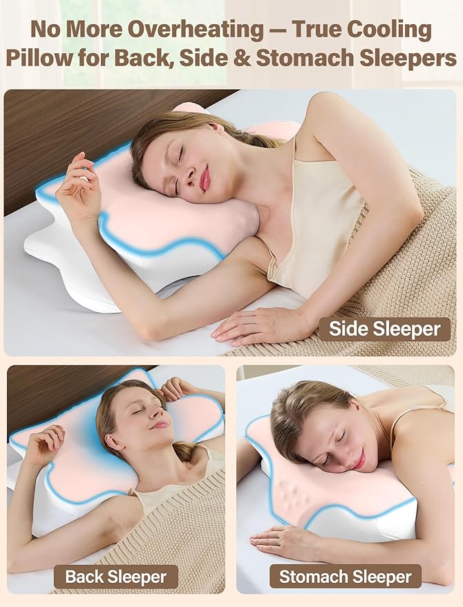 Cervical Neck Pillow for Pain Relief – Ergonomic Memory Foam Pillow for Side - Image 8
