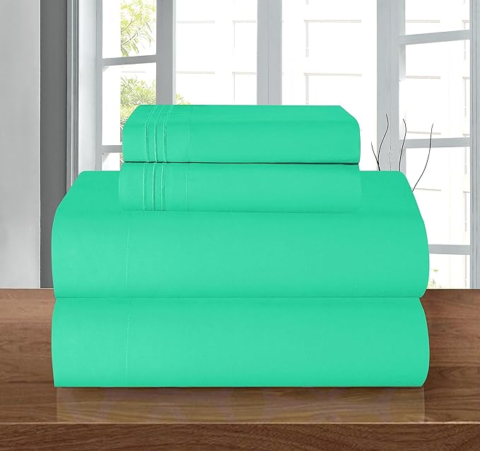 Elegant Comfort Luxury 1500 Premium Hotel Quality Microfiber 4-Piece Sheet Set - Image 2