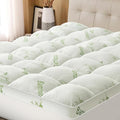 Mattress Topper King Size Viscose Derived from Bamboo, Thick Soft Pillow Top by Easthome