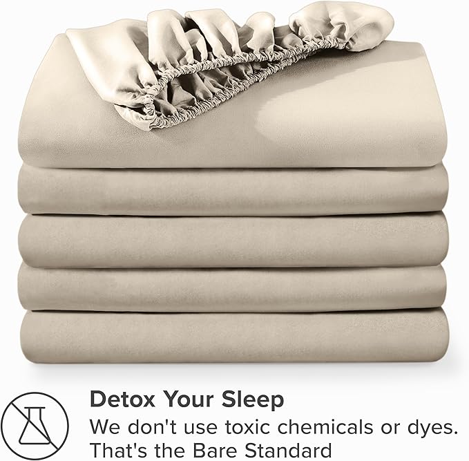 Bare Home 5-Pack Fitted Bottom Sheets Twin - Image 7
