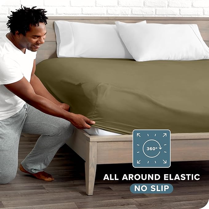 Bare Home Fitted Bottom Sheet Full XL Size - Image 3