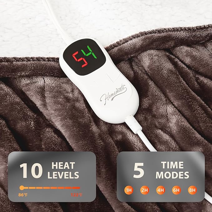 Homemate Electric Heated Blanket Twin - Image 4