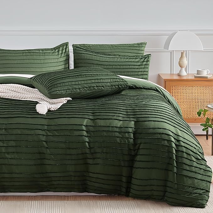 NEXHOME PRO Duvet Cover King, 3 Pieces Boho Tufted Duvet Cover Set, Soft and by NEXHOMEPRO