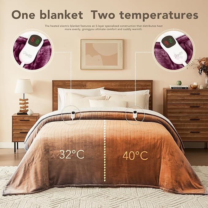 Homemate Electric Heated Blanket Queen - Image 6