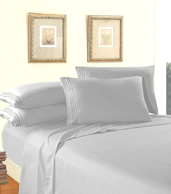 Elegant Comfort Luxury 1500 Premium Hotel Quality Microfiber 5-Piece Sheet Set - Image 3