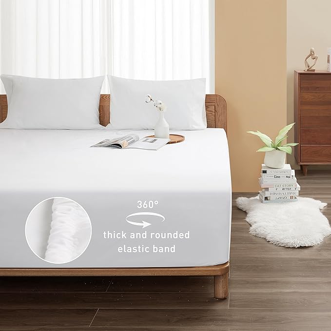 Sunflower King Fitted Sheet, 1-Piece Deep Pocket Fitted Bottom Sheet 16" - Image 2