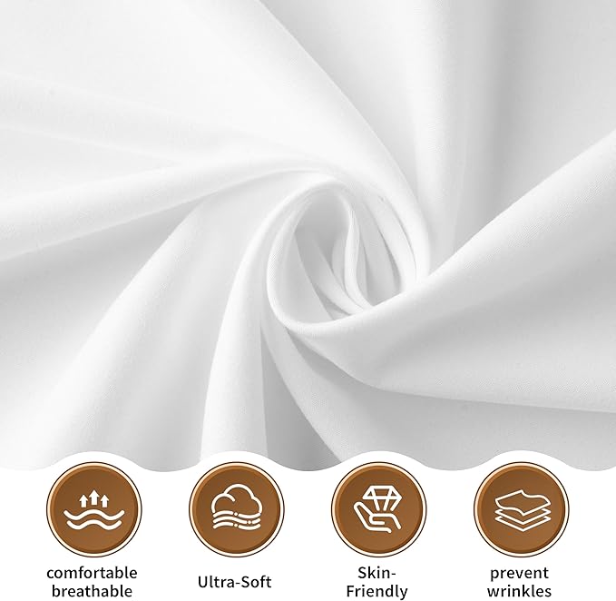 HBHLFZ Queen Flat Sheets Only 2 Pack - Image 5