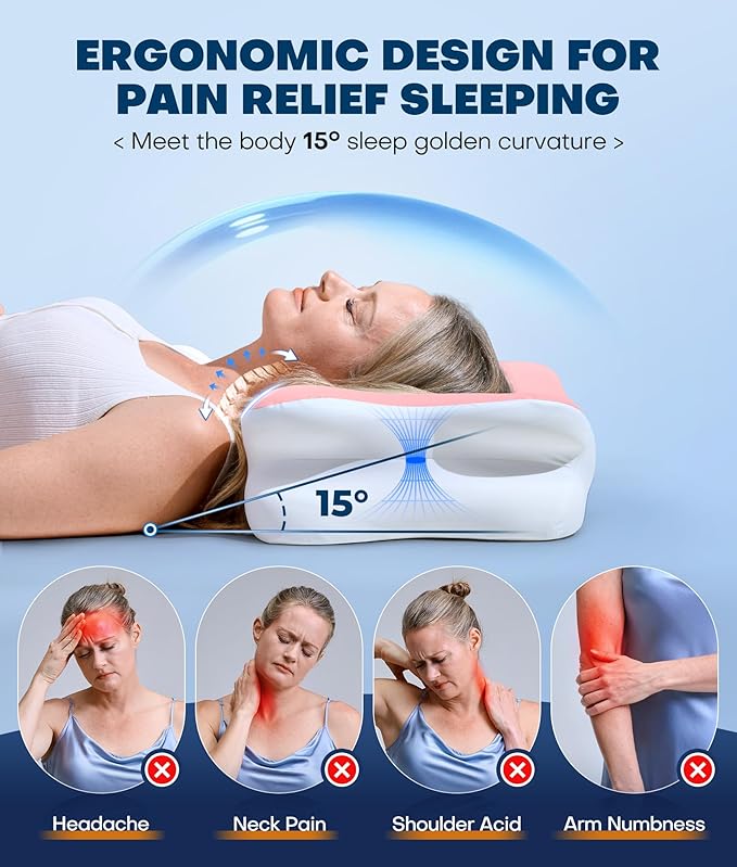 5X Pain Relief Cervical Neck Pillow - Image 3