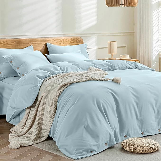 JELLYMONI Cotton Duvet Cover Cal King Size - Image 3