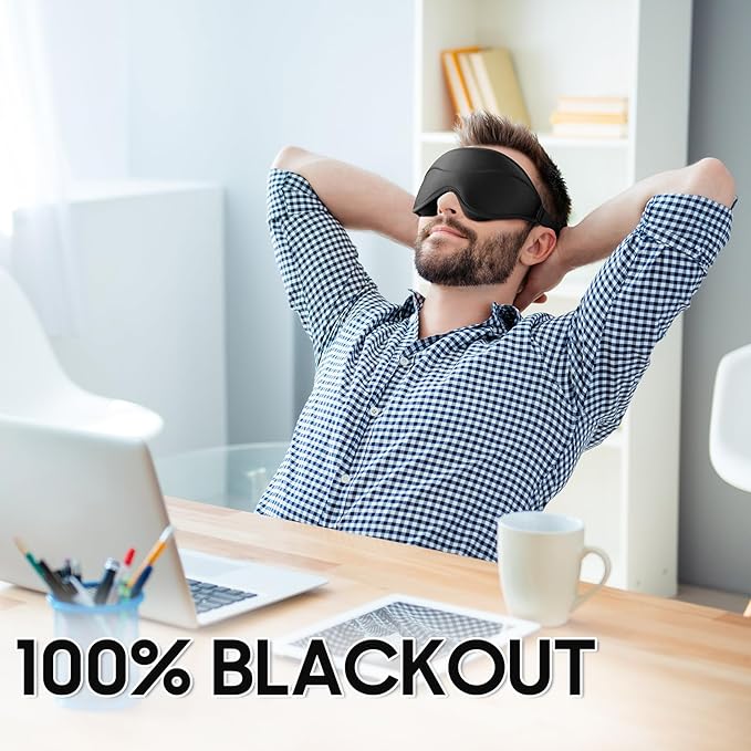 Sleep Mask - Total Blackout 3D Sleeping Mask, Super Lightweight & Silky Soft - Image 2