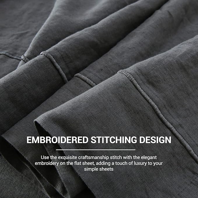 Simple&Opulence French Linen Flat Sheet - Image 3