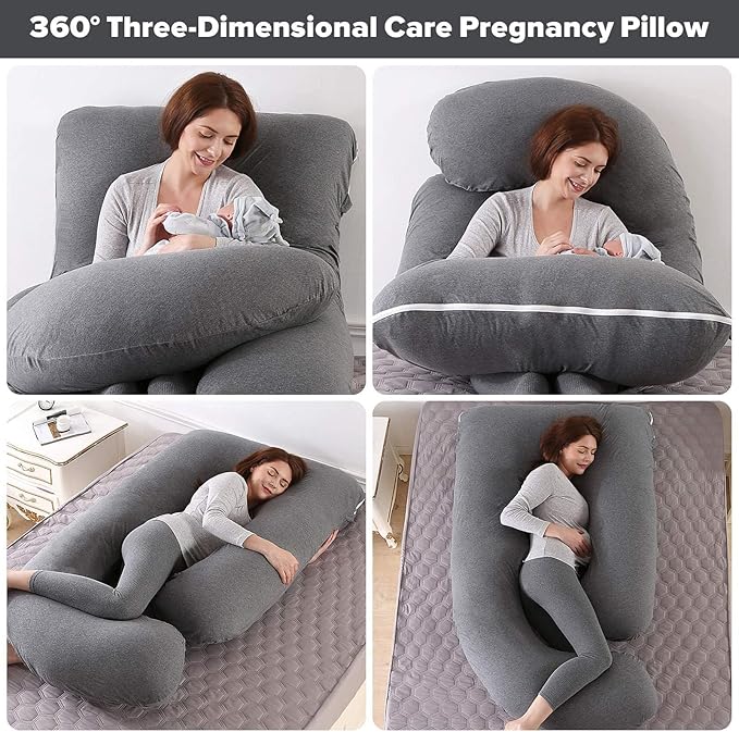 BATTOP Pregnancy Pillow for Sleeping, Full Body Pillow for Pregnancy Women - Image 9