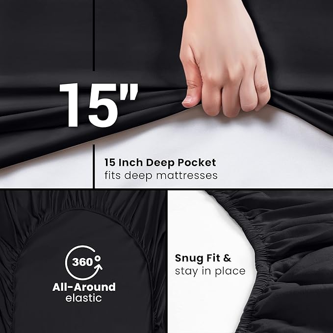 Utopia Bedding King Fitted Sheets - Image 6