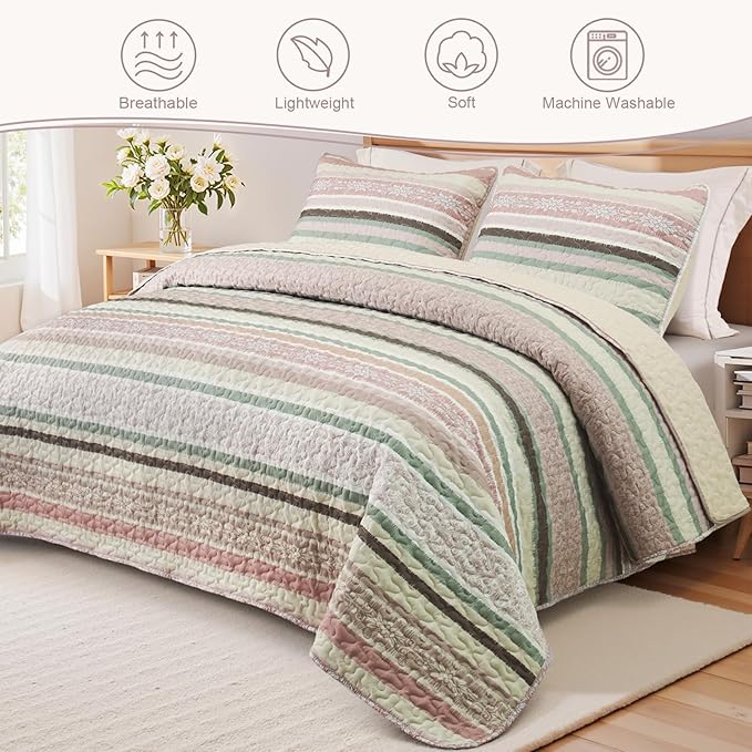 Exclusivo Mezcla Reversible Boho Quilts King Size - Image 2