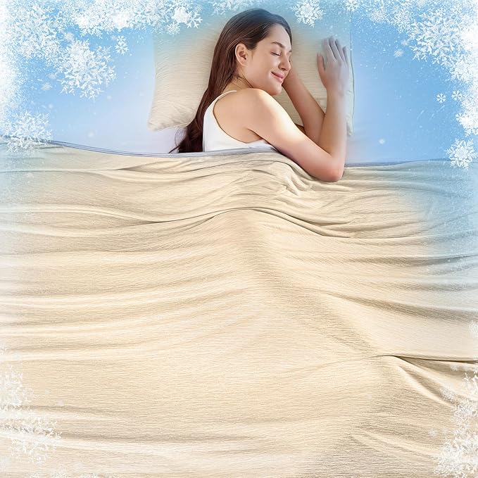 KMUSET Cooling Blanket Throw, Double Sided Summer Cooling Blankets by COZYBLANKETHappyHomeLife