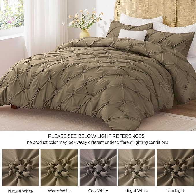 BEDELITE Light Brown King Size Comforter Set - Image 8