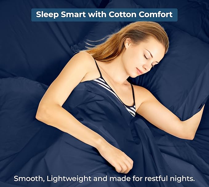 Royale Linens 100% Organic Cotton Twin XL Flat Sheet Only - Image 9