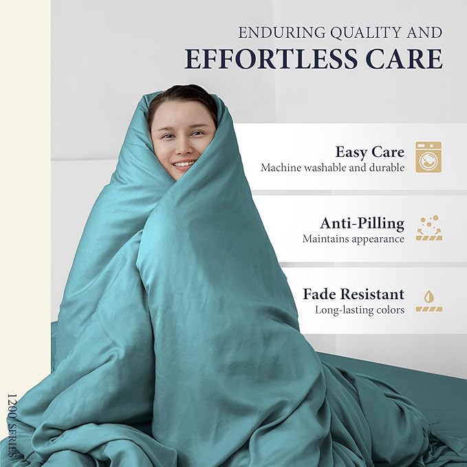 100% Egyptian Cotton Queen Size Sheets Set - Image 7