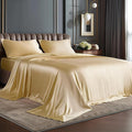 BEDELITE Satin Sheets Twin XL Size Bed Set, Luxury Soft Champagne Silky Sheet by BEDELITE