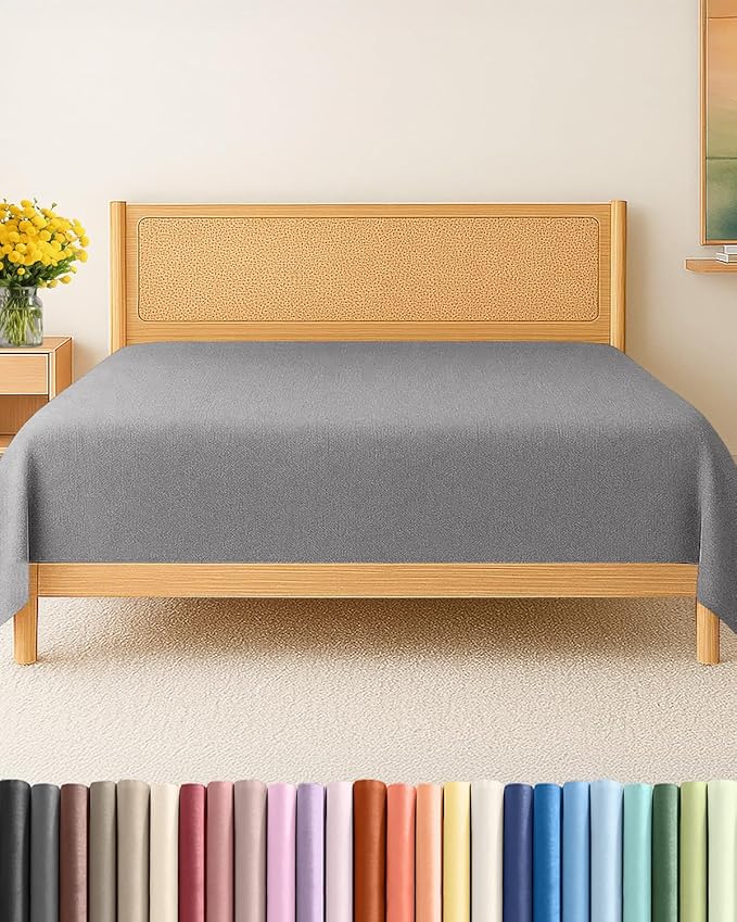 Cal King Size Flat Sheet by CGKUnlimited